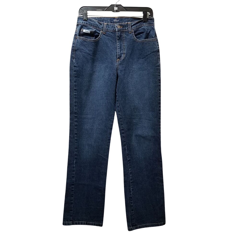 IZOD Jeans Women's 8 Blue Straight Leg Stretch Denim